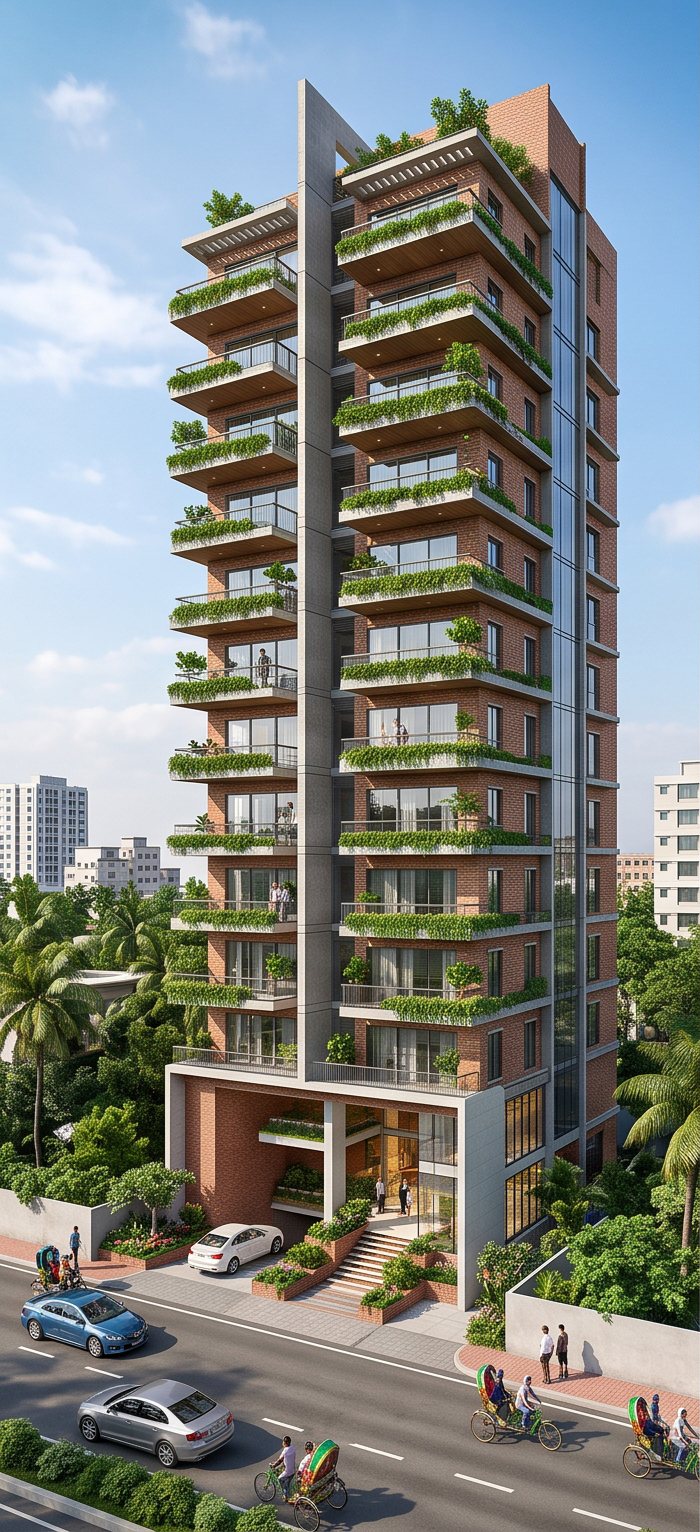 Panorama Heights — Full Turnkey Construction — turnkey ee · me · ce construction project in Nikunj, Dhaka by Build & Care Development Ltd.