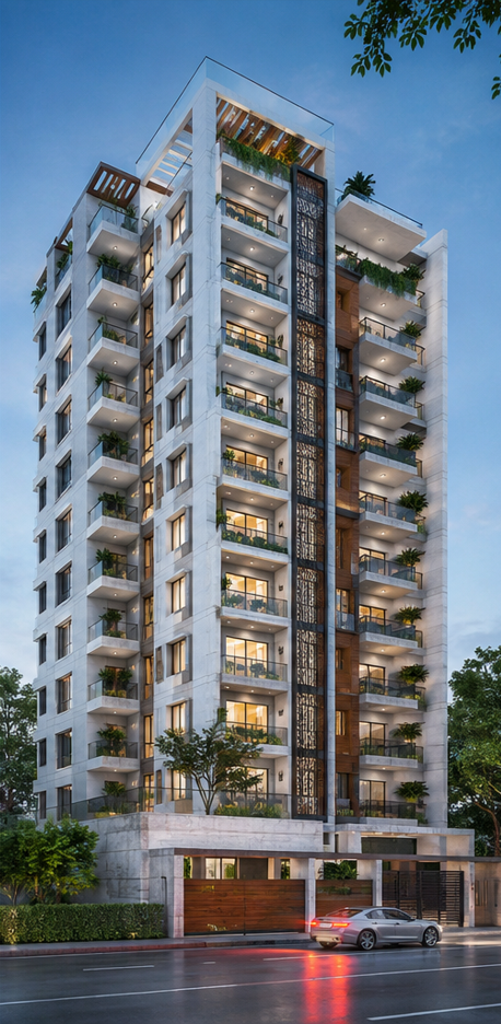 Green Terrace Apartments — Structural Design & Execution — survey & design construction project in Dhanmondi, Dhaka by Build & Care Development Ltd.